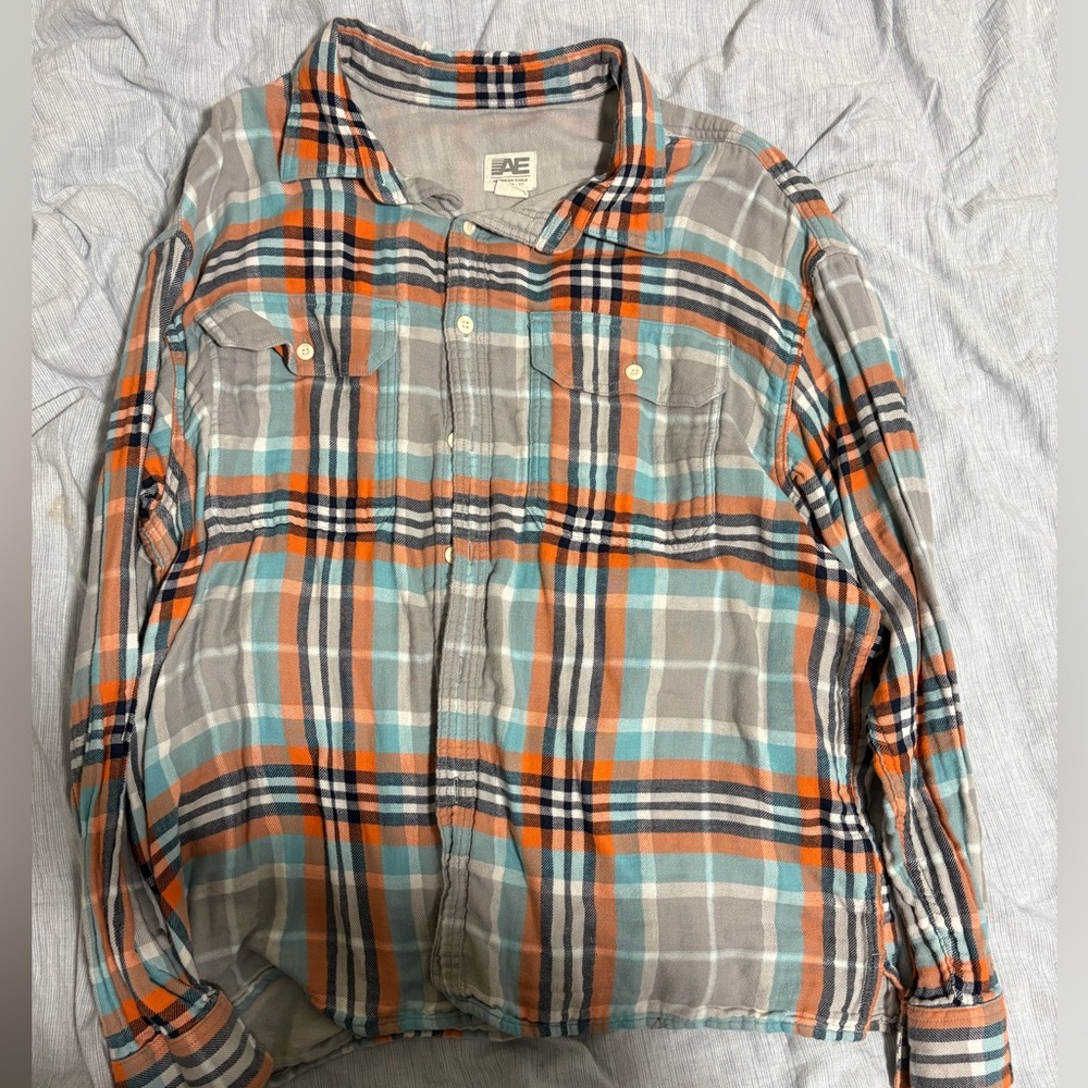 American Eagle Outfitters Multicolor Plaid Shirt